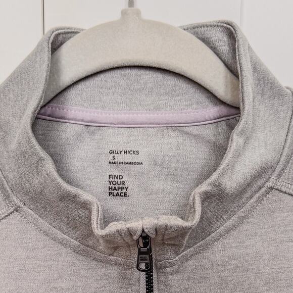 Men’s Gilly Hicks Gray Quarter Zip Long Sleeve Pullover Sweatshirt, Men’s Small - Picture 4 of 7